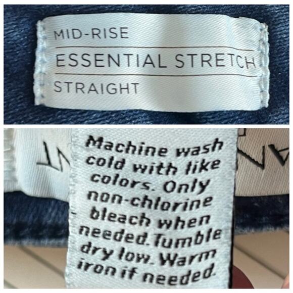 Lane Bryant Jeans Essential Stretch Straight Leg Raw Hem Mid Rise Women’s 22L - Picture 5 of 7